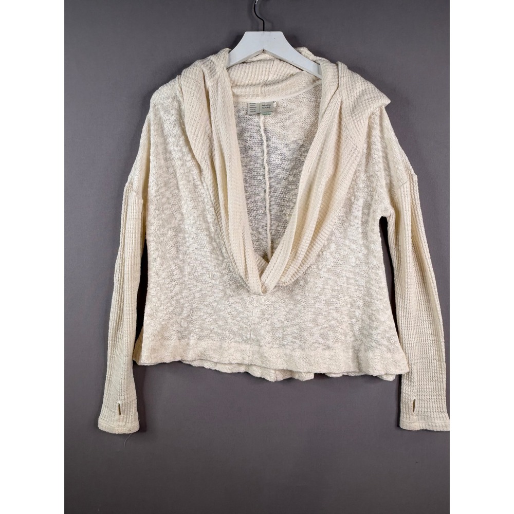 Saturday Sunday Almeria Hooded Cowl Top Women S Cream Neutral Boho Anthropologie
